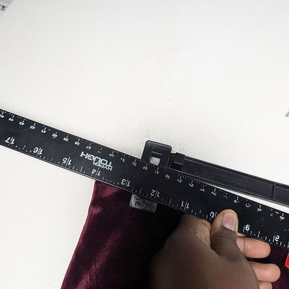 Spanx Velvet Leggings Burgundy Red 2070 Sz L - Picture 6 of 10